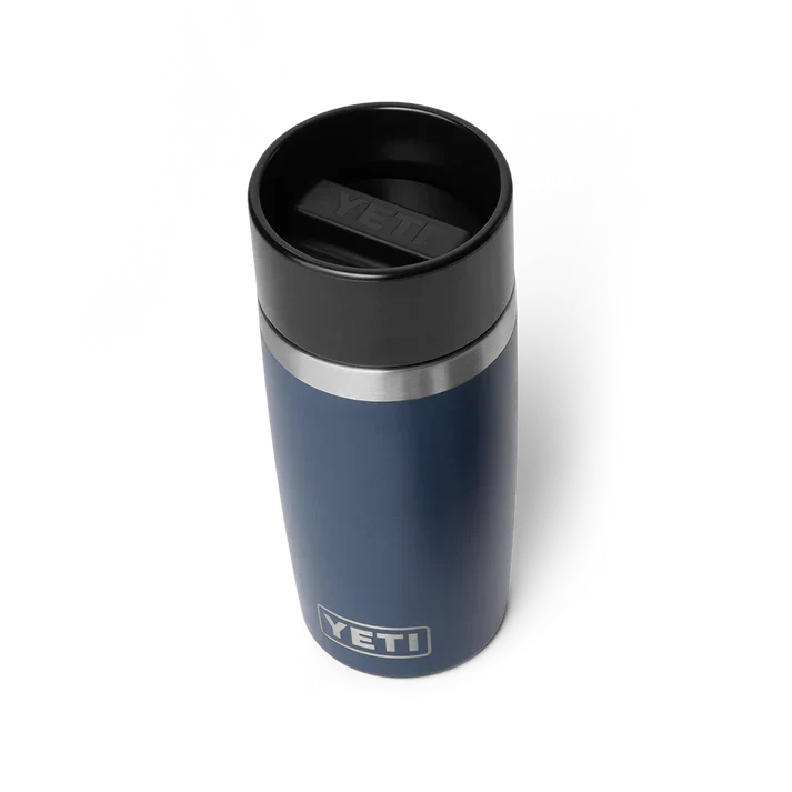 Yeti Rambler 12oz Navy Travel Bottle with Leakproof Commuter Cap - Ideal for Hot & Cold Beverages