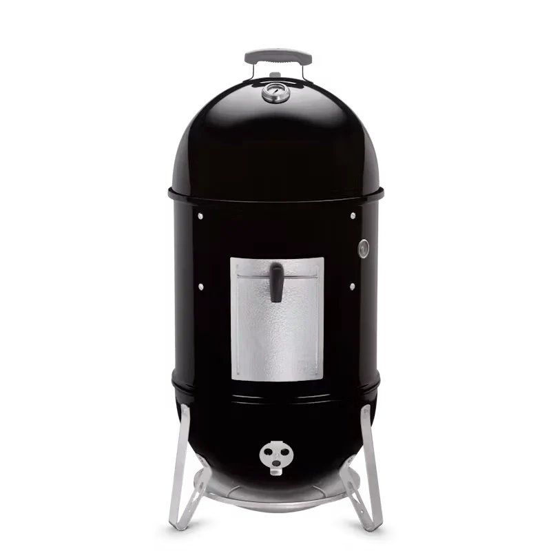 Weber Smokey Mountain 47cm BBQ Smoker Cooker with Cover - Perfect for Slow and Low Smoking