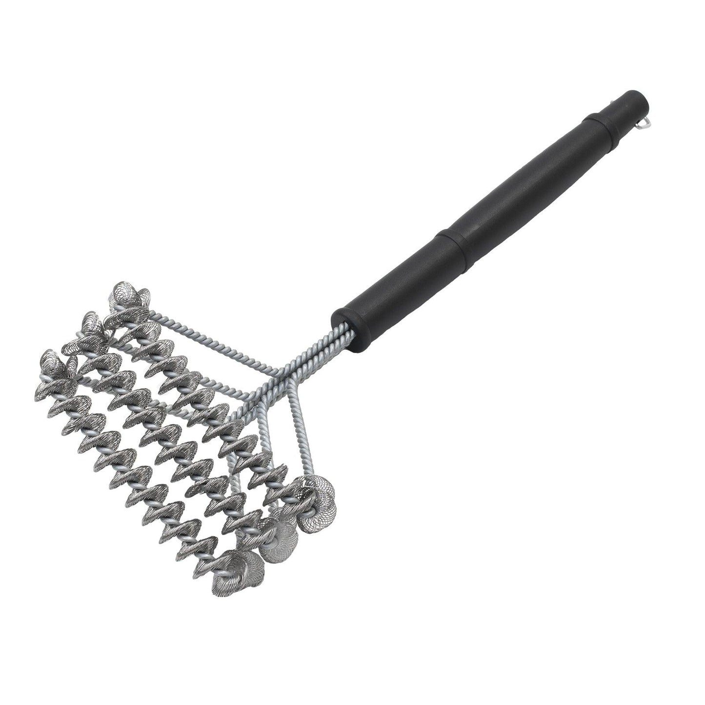 Char-Griller Ultimate Bristle-Free BBQ Grill Cleaning Brush - Stainless Steel, 3-Head Design
