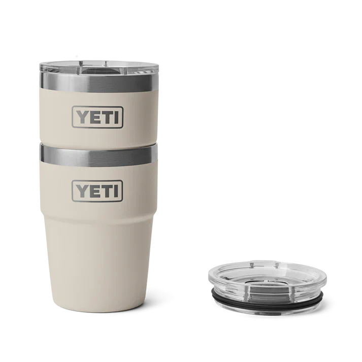 Yeti 16oz Stackable Insulated Cup - Cape Taupe Color - Ideal for Hot & Cold Beverages