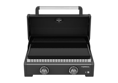 Campingaz Onyx 2 Burner Gas Plancha Griddle with Lid - Powerful & Even Heat Distribution