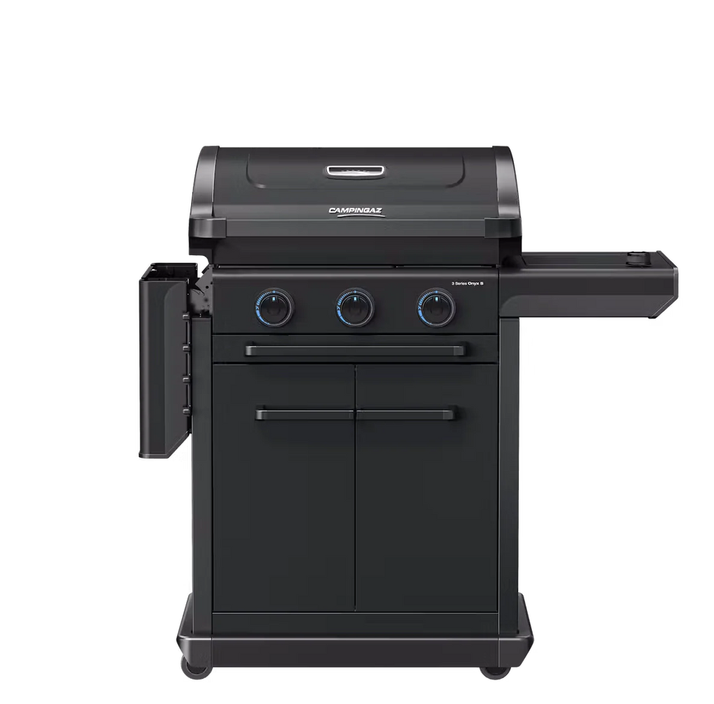 Campingaz Onyx 3-Burner Gas Barbecue with Side Burner and InstaClean® Aqua Pro