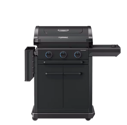 Campingaz Onyx 3-Burner Gas Barbecue with Side Burner and InstaClean® Aqua Pro