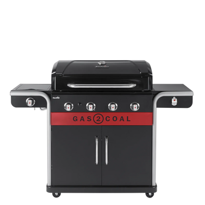 Char-Broil Gas2Coal 2.0 440 Euroflex: Versatile 4-Burner Hybrid Gas & Charcoal BBQ Grill