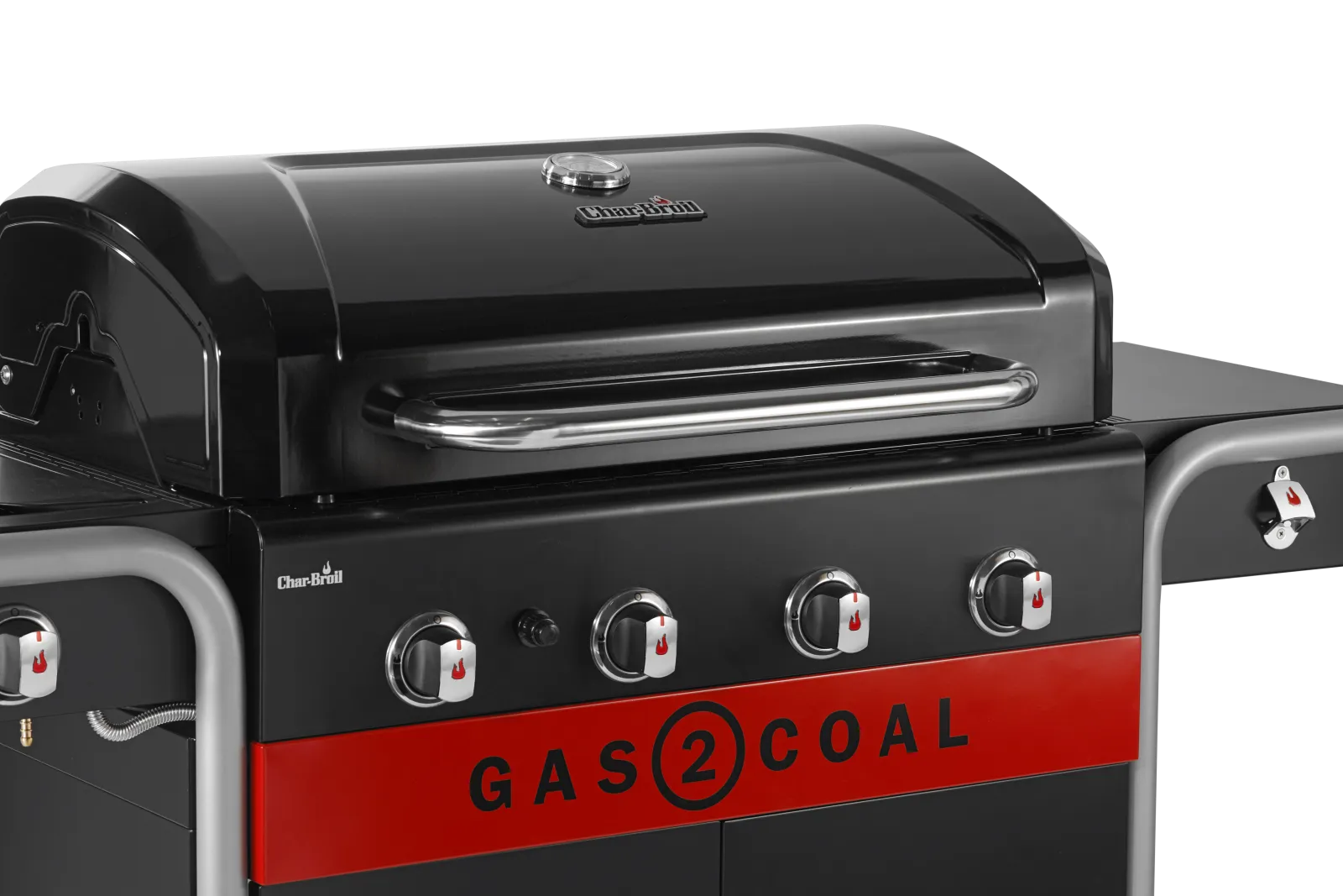 Char-Broil Gas2Coal 2.0 440 Euroflex: Versatile 4-Burner Hybrid Gas & Charcoal BBQ Grill