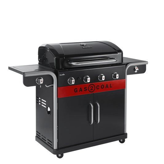 Char-Broil Gas2Coal 2.0 440 Euroflex: Versatile 4-Burner Hybrid Gas & Charcoal BBQ Grill