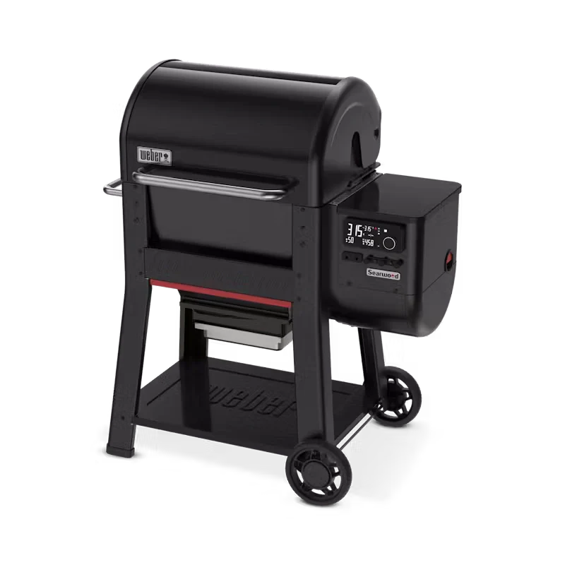 Weber Searwood 600 Wood Pellet Smoker BBQ Grill with DirectFlame Cooking and Wi-Fi Connectivity