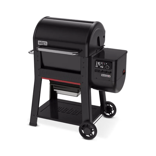 Weber Searwood 600 Wood Pellet Smoker BBQ Grill with DirectFlame Cooking and Wi-Fi Connectivity