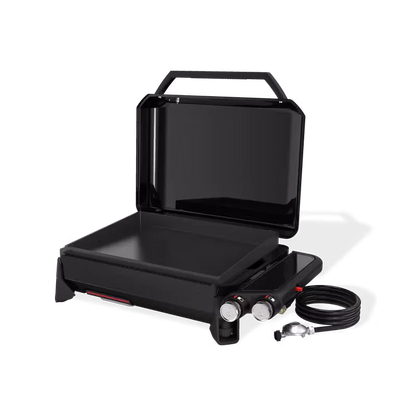 Weber Slate Premium 56cm Dual-Zone Gas Plancha Griddle BBQ with 2 Burners