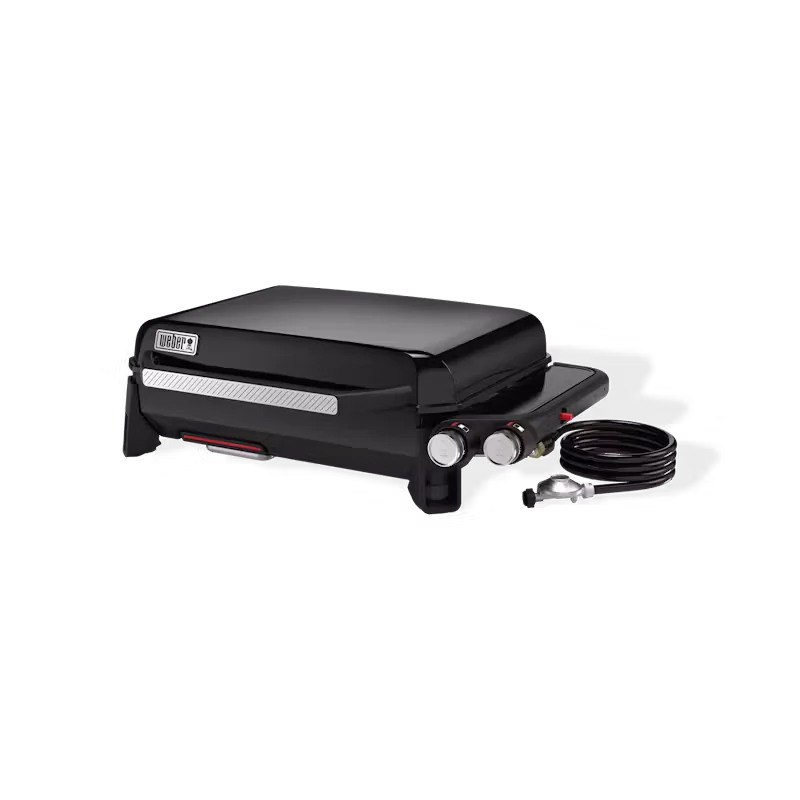 Weber Slate Premium 56cm Dual-Zone Gas Plancha Griddle BBQ with 2 Burners