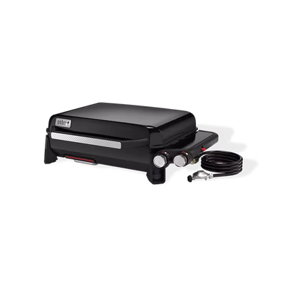 Weber Slate Premium 56cm Dual-Zone Gas Plancha Griddle BBQ with 2 Burners