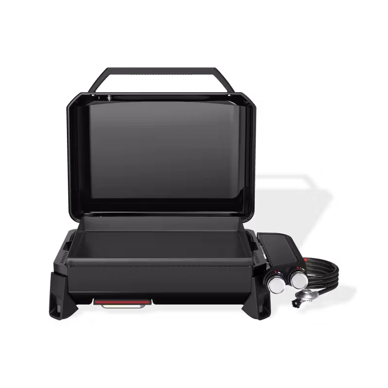 Weber Slate Premium 56cm Dual-Zone Gas Plancha Griddle BBQ with 2 Burners