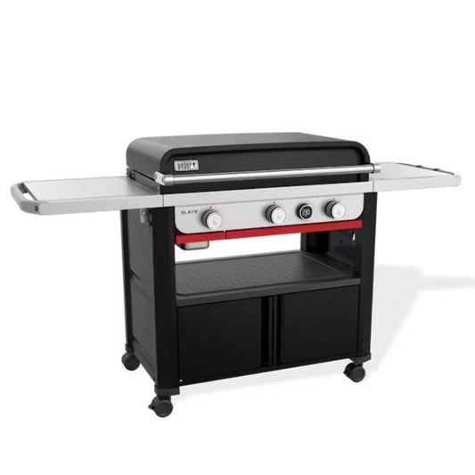 Weber Slate GPD 76cm Premium Gas BBQ Griddle with High-Heat Searing and Digital Temperature Display