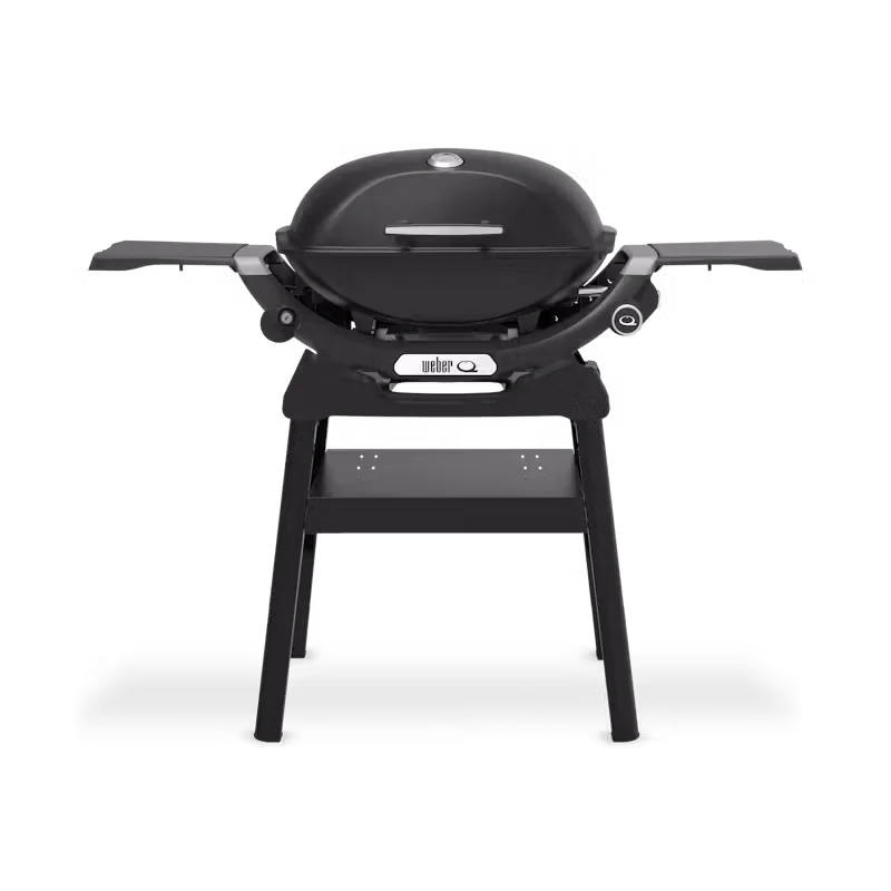 Weber Q2200N Gas BBQ: Powerful Sear, Compact Stand, Side Tables - Perfect for Patios & Gardens