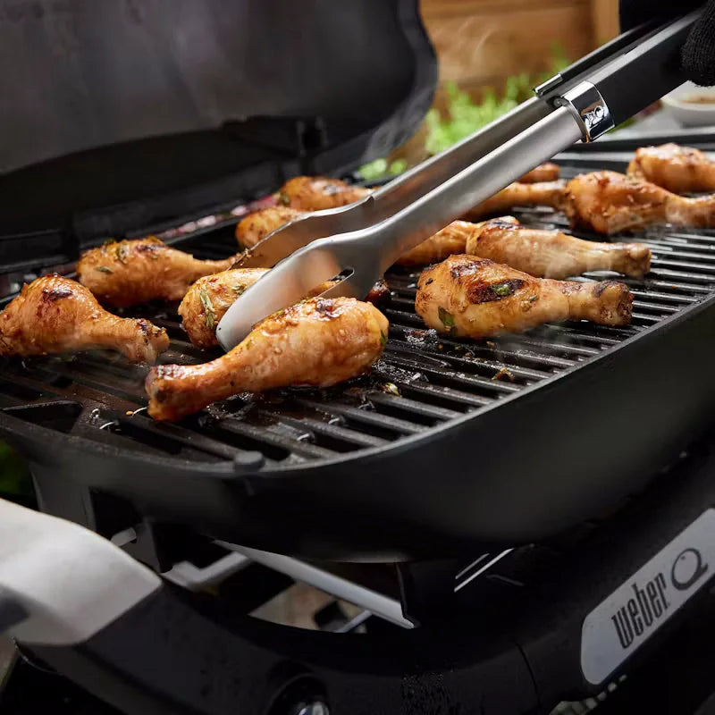 Weber Q2200N Gas BBQ: Powerful Sear, Compact Stand, Side Tables - Perfect for Patios & Gardens