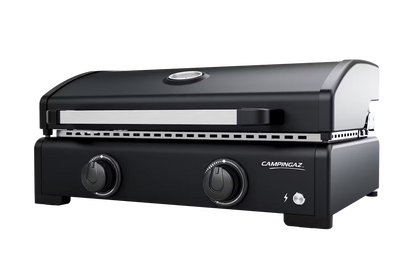 Campingaz Onyx 2 Burner Gas Plancha Griddle with Lid - Powerful & Even Heat Distribution