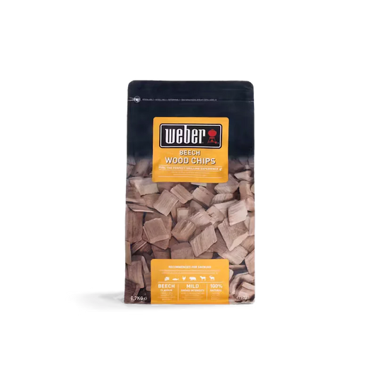 Weber Natural Beech Wood Smoking Chips 700g for Fish and Poultry