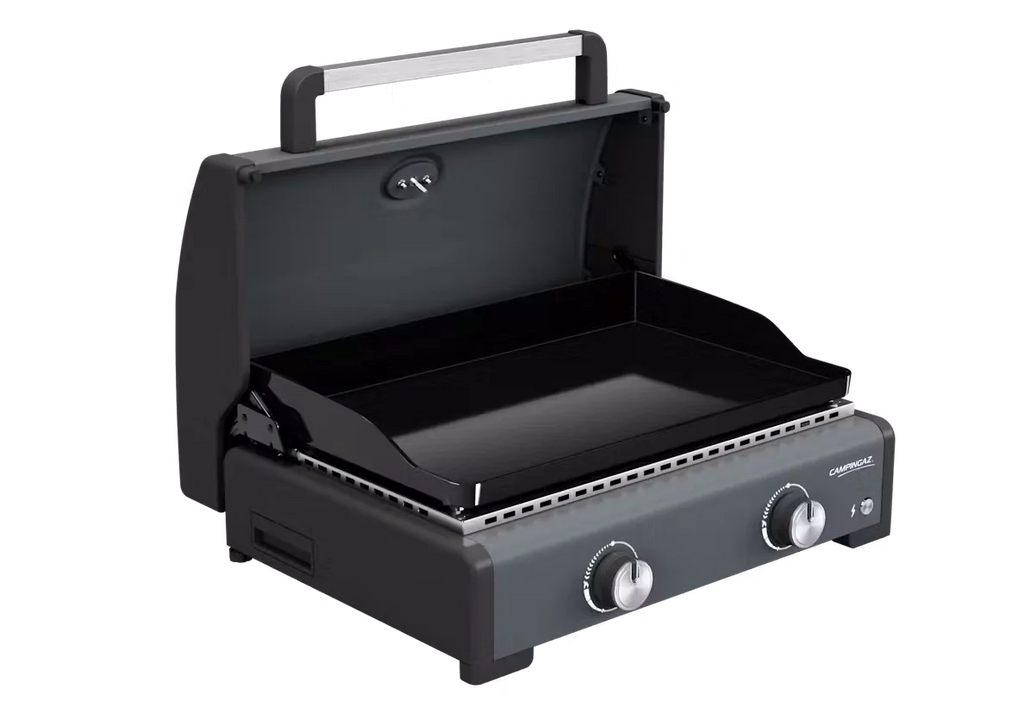 Campingaz Sigma 2 Gas Plancha Griddle with Hood - Powerful, Even Heat, Large Cooking Surface