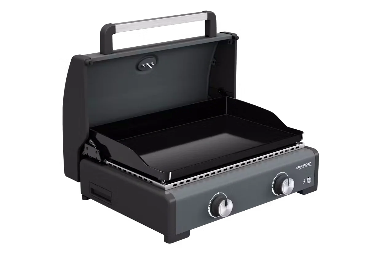 Campingaz Sigma 2 Gas Plancha Griddle with Hood - Powerful, Even Heat, Large Cooking Surface
