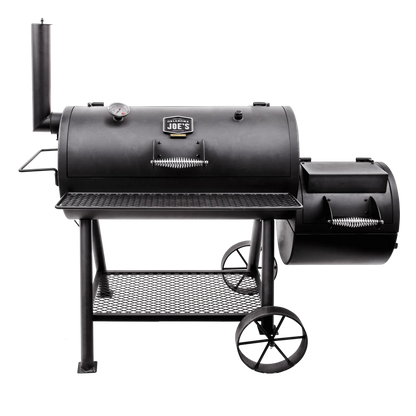 Char-Broil Oklahoma Joe's Highland Offset Smoker BBQ - Heavy-Duty Charcoal Grill with Temperature Gauge