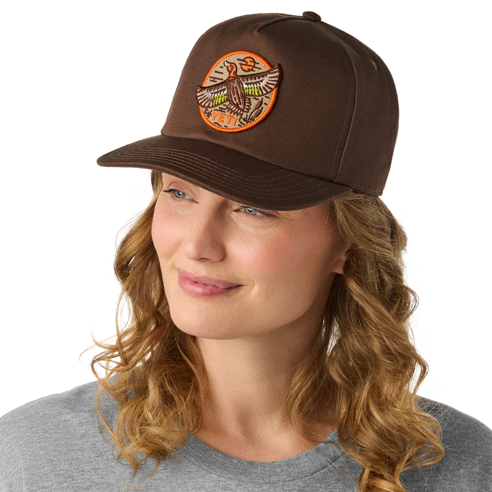 Built for the Wild - Dark Brown Duck Flat Brim Hat with NetPlus Brim