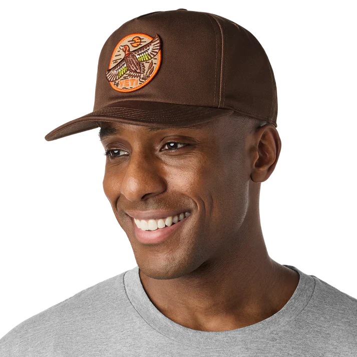Built for the Wild - Dark Brown Duck Flat Brim Hat with NetPlus Brim