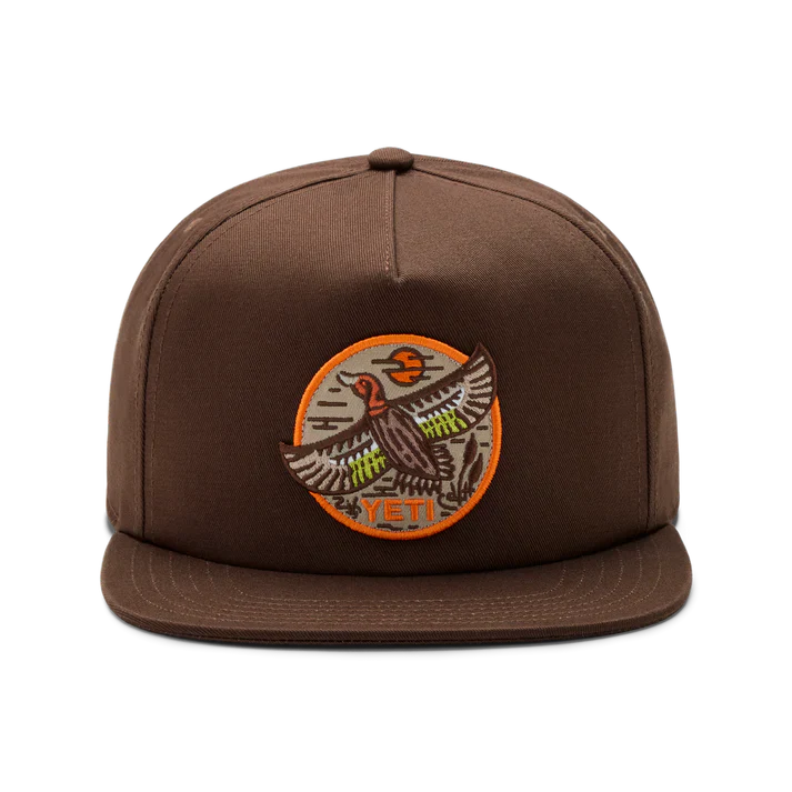 Built for the Wild - Dark Brown Duck Flat Brim Hat with NetPlus Brim