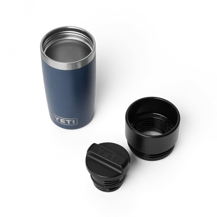 Yeti Rambler 12oz Navy Travel Bottle with Leakproof Commuter Cap - Ideal for Hot & Cold Beverages