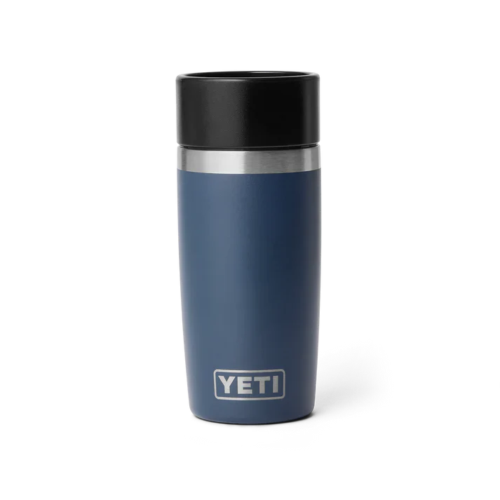 Yeti Rambler 12oz Navy Travel Bottle with Leakproof Commuter Cap - Ideal for Hot & Cold Beverages