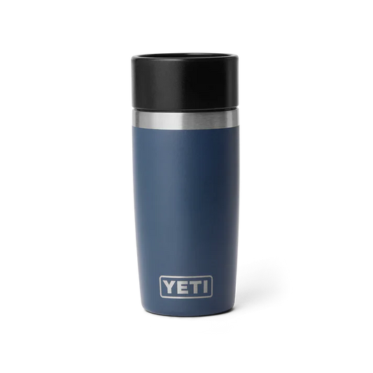 Yeti Rambler 12oz Navy Travel Bottle with Leakproof Commuter Cap - Ideal for Hot & Cold Beverages