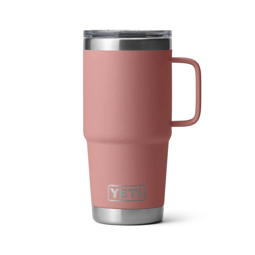 Yeti Rambler 20oz (591ml) Travel Mug with Leak-Resistant Stronghold Lid - Insulated Stainless Steel Tumbler for Hot & Cold Drinks