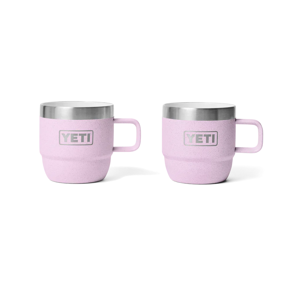 Yeti Rambler 6oz Stackable Mugs - Pack of 2 - Insulated Ceramic Lined Drinkware