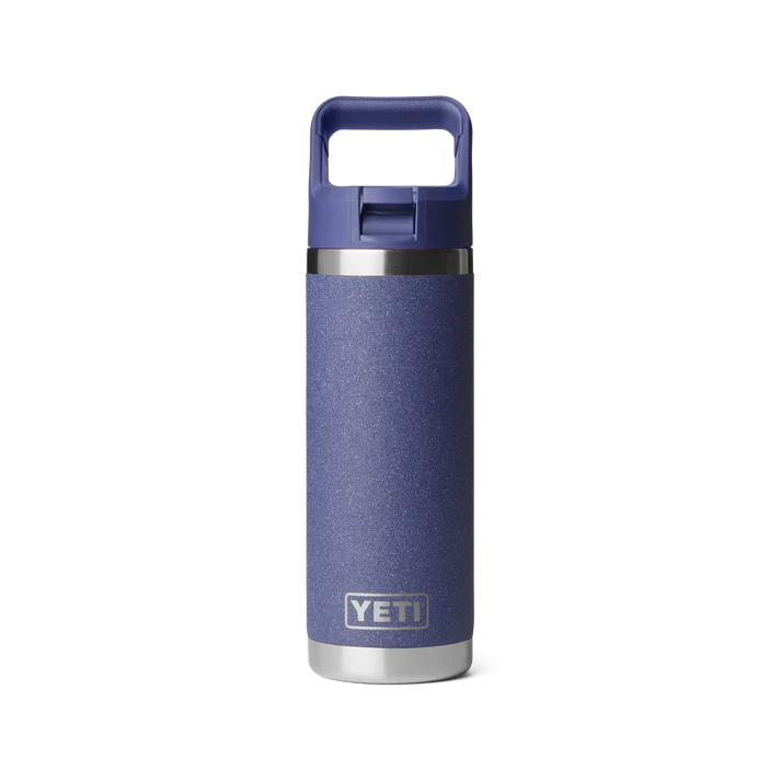 Yeti Rambler 18oz Insulated Stainless Steel Water Bottle with Straw Cap - Perfect for Hydration On-the-Go