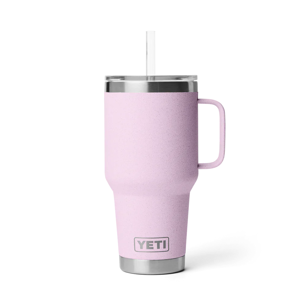 Yeti Rambler 35oz (1 Litre) Insulated Straw Mug - Perfect for Cold Beverages and Travel