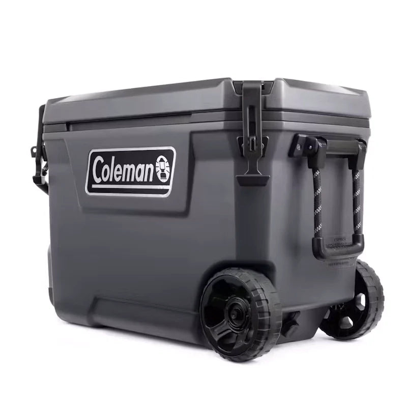 Coleman Convoy 66L/65QT Wheeled Cooler Box: Rugged, Long-Lasting Ice Retention, Portable Outdoor Storage