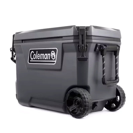 Coleman Convoy 66L/65QT Wheeled Cooler Box: Rugged, Long-Lasting Ice Retention, Portable Outdoor Storage