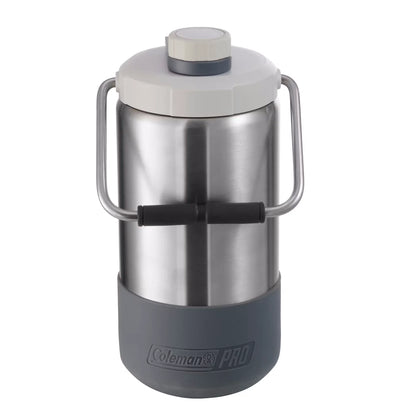 Coleman Pro 1.8L Insulated Stainless Steel Jug - Keep Drinks Hot for 23 Hrs or Cold for 48 Hrs