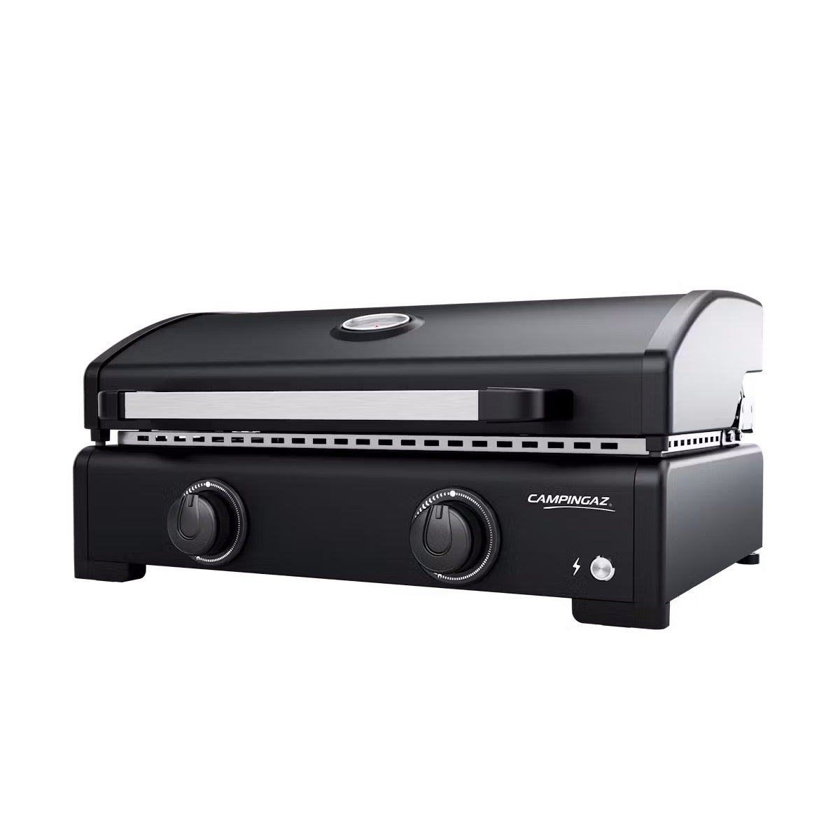 Campingaz Onyx 2 Burner Gas Plancha Griddle with Lid - Powerful & Even Heat Distribution