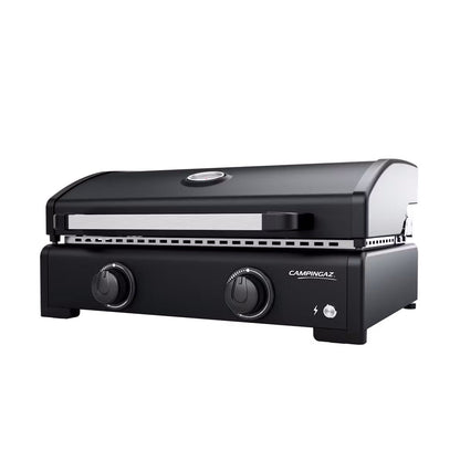 Campingaz Onyx 2 Burner Gas Plancha Griddle with Lid - Powerful & Even Heat Distribution