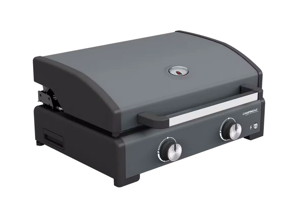 Campingaz Sigma 2 Gas Plancha Griddle with Hood - Powerful, Even Heat, Large Cooking Surface