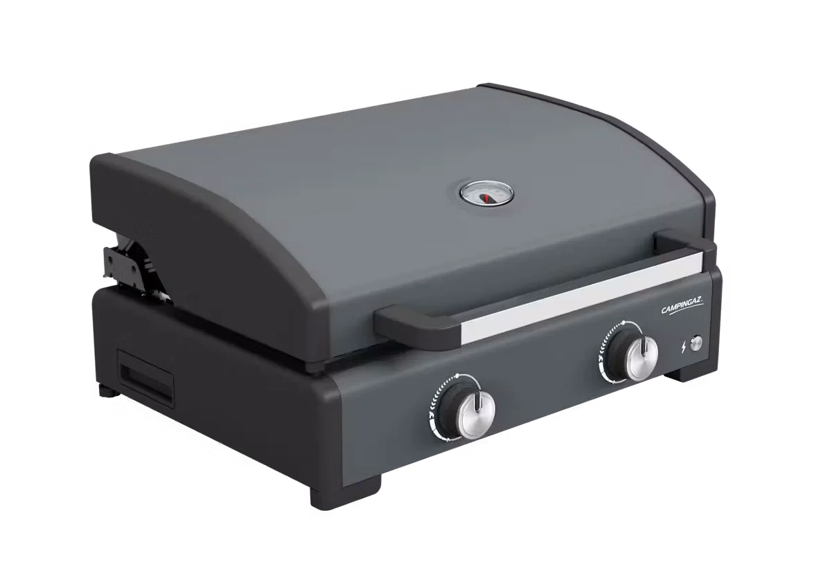 Campingaz Sigma 2 Gas Plancha Griddle with Hood - Powerful, Even Heat, Large Cooking Surface