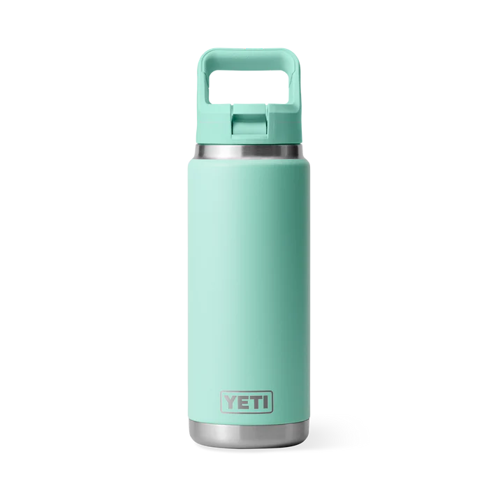 Yeti Rambler® 26oz (769 ml) Insulated Stainless Steel Water Bottle with Straw Cap - Perfect for Outdoor Adventures and Daily Hydration