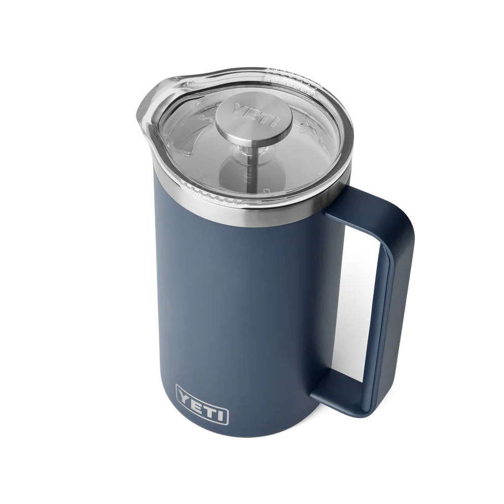Yeti 34oz Insulated French Press Coffee Maker with Lid - Navy Blue