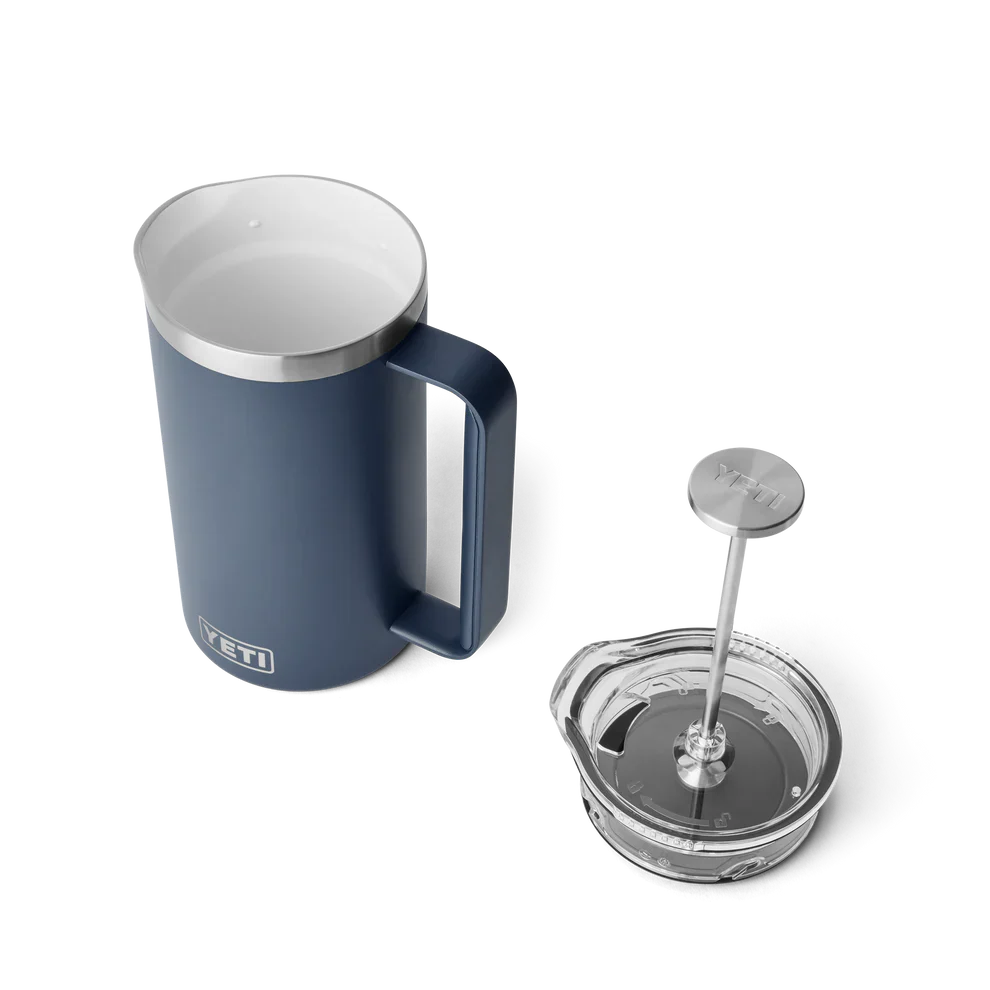 Yeti 34oz Insulated French Press Coffee Maker with Lid - Navy Blue