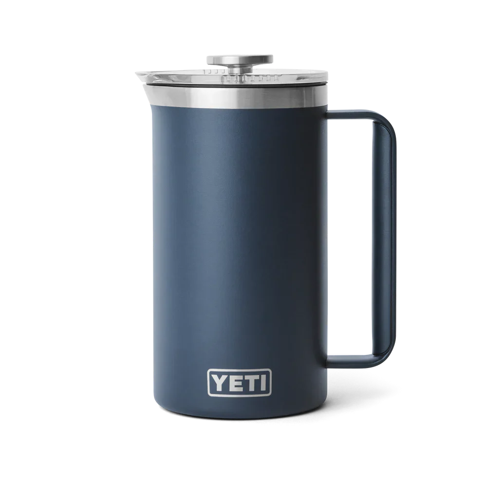 Yeti 34oz Insulated French Press Coffee Maker with Lid - Navy Blue