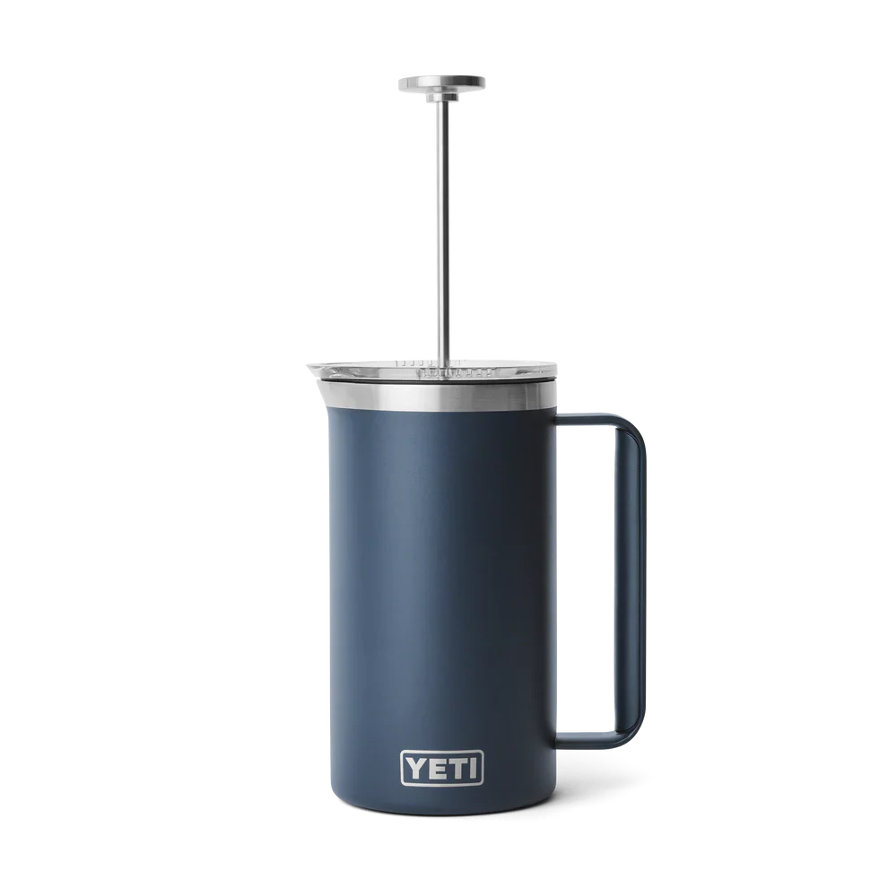 Yeti 34oz Insulated French Press Coffee Maker with Lid - Navy Blue