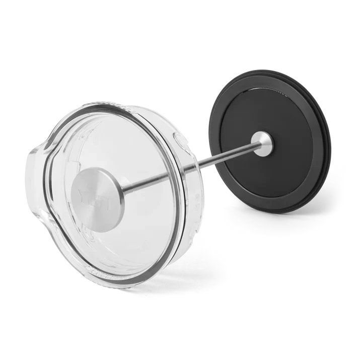 Yeti Rambler 64 oz French Press Lid with Twist-To-Lock Cap for Optimal Coffee & Tea Brewing