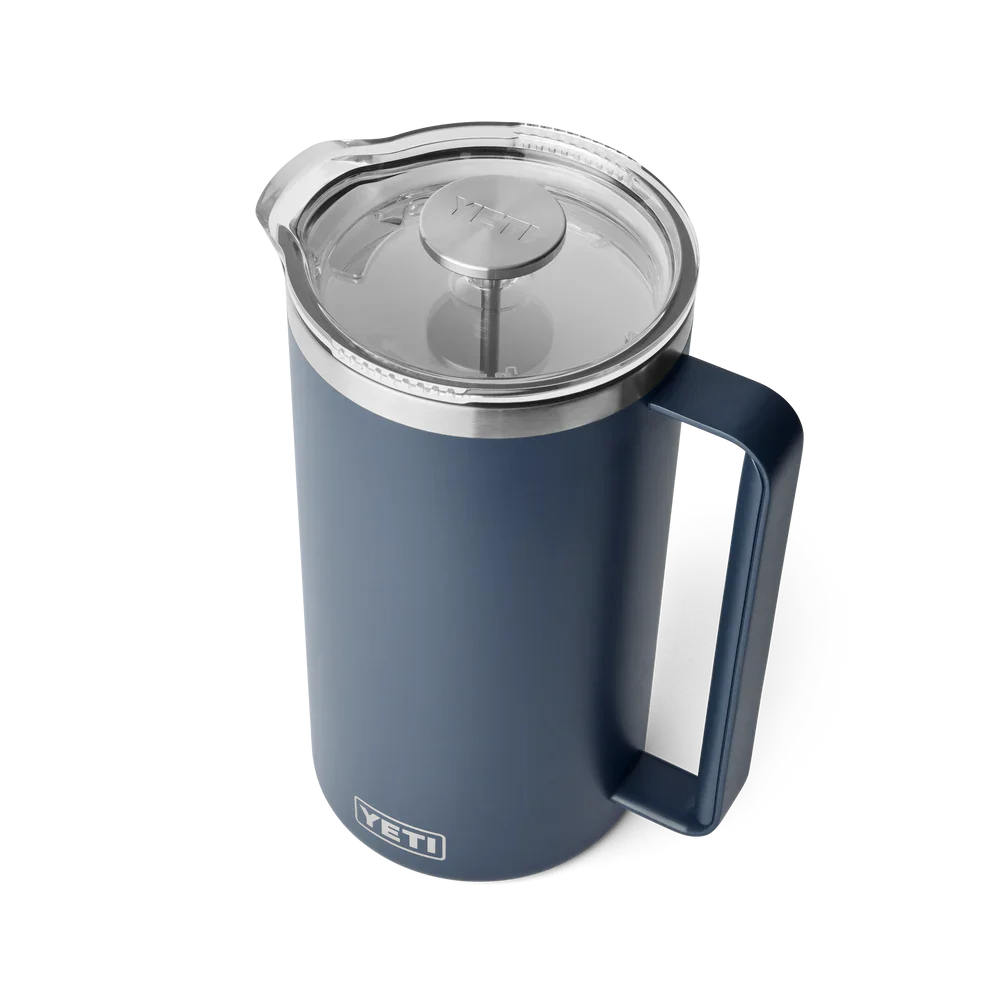 Yeti Rambler 64oz French Press with Lid - Navy Blue Insulated Coffee Maker