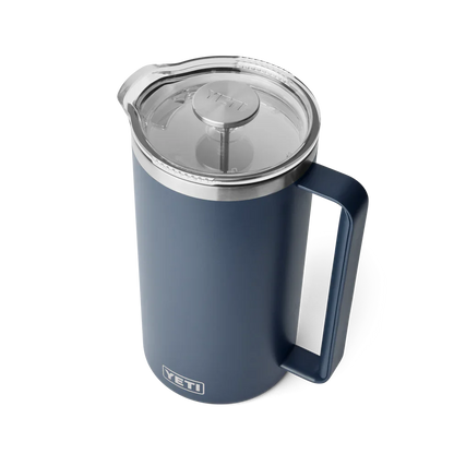 Yeti Rambler 64oz French Press with Lid - Navy Blue Insulated Coffee Maker