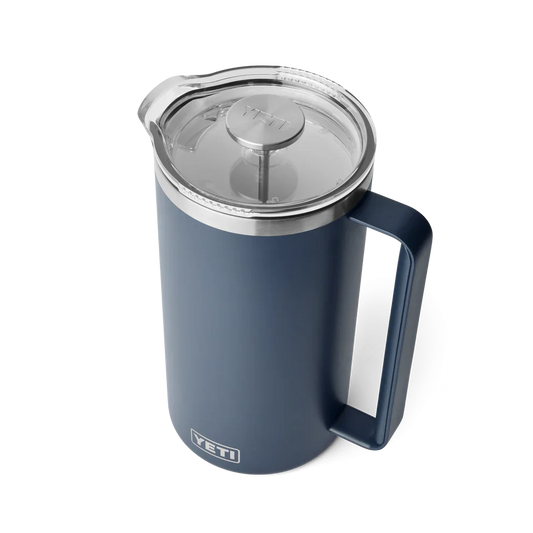 Yeti Rambler 64oz French Press with Lid - Navy Blue Insulated Coffee Maker